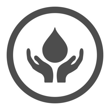 Kan sadaka yuvarlak vektör simgesi