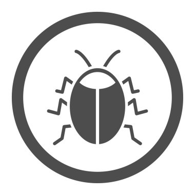 Hata yuvarlak vektör simgesi