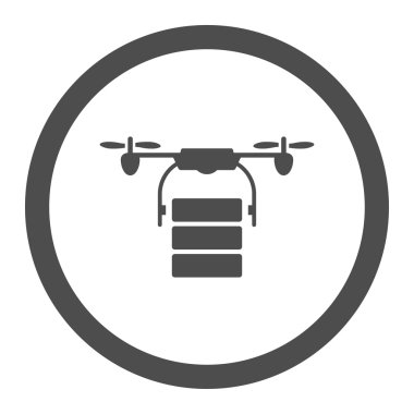 Cargo Air Copter Rounded Vector Icon