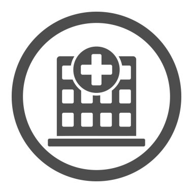 Klinik daire içinde vektör simgesi