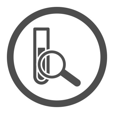 Kimyasal Test daire içinde vektör simgesi