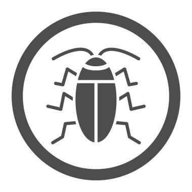 Hamam böceği daire içinde vektör simgesi