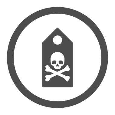 Ölümlü Mark Vector Icon yuvarlak