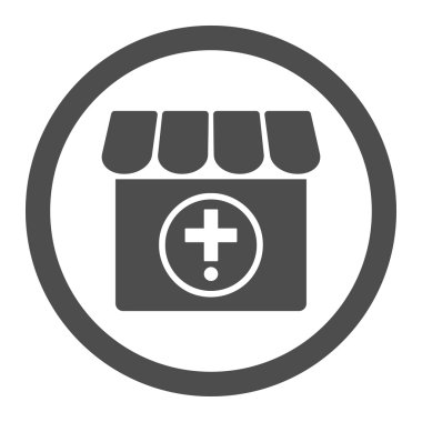 Drugstore Circled Vector Icon