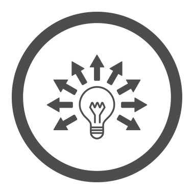 Electrical Light Circled Vector Icon