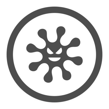 Dangerous Microbe Rounded Vector Icon