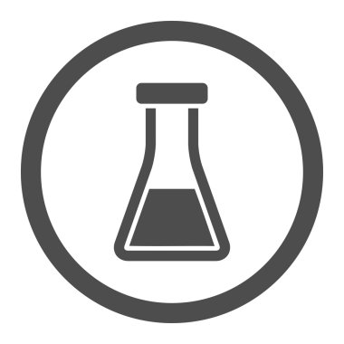 Şişesi daire içinde vektör simgesi