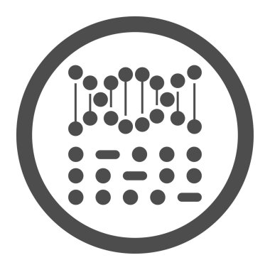 Genetik kod daire içinde vektör simgesi