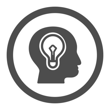 Düşünme daire içinde vektör simgesi