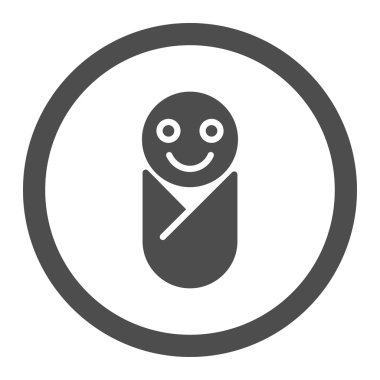 Bebek daire içinde vektör simgesi