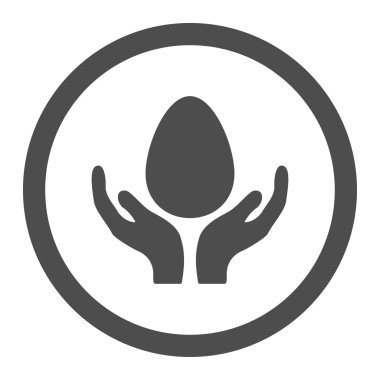 Kuluçka makinesi daire içinde vektör simgesi