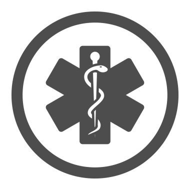 Hayat yıldız vektör simgesi daire