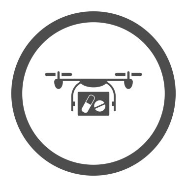 Medical Aircraft Circled Vector Icon