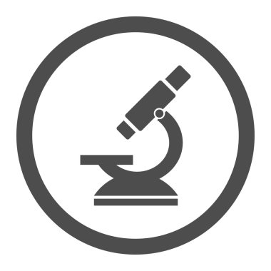 Microscope Circled Vector Icon