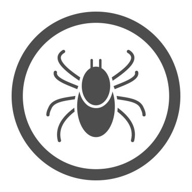 Mite daire içinde vektör simgesi