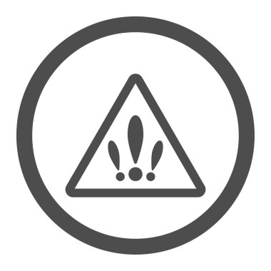 Birden fazla sorun yuvarlak vektör simgesi