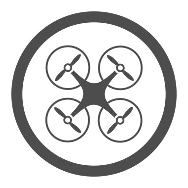 Nanocopter Circled Vector Icon