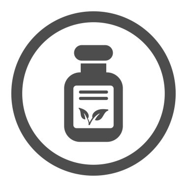 Natural Drugs Circled Vector Icon