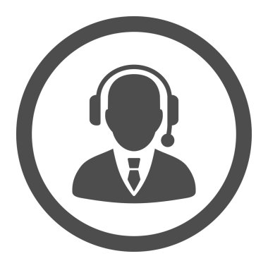 Yöneticisi daire içinde vektör simgesi