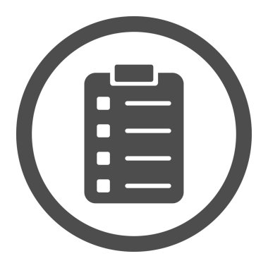 Pad Form yuvarlak vektör simgesi