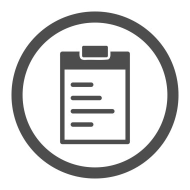 Pad Text Circled Vector Icon