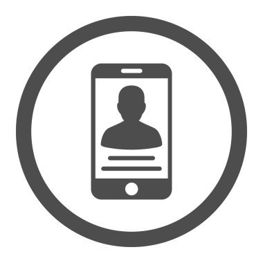 Client Mobile Account Rounded Vector Icon