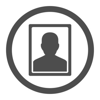 Sickness Portrait Circled Vector Icon