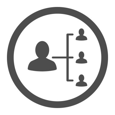 Patient Connections Circled Vector Icon