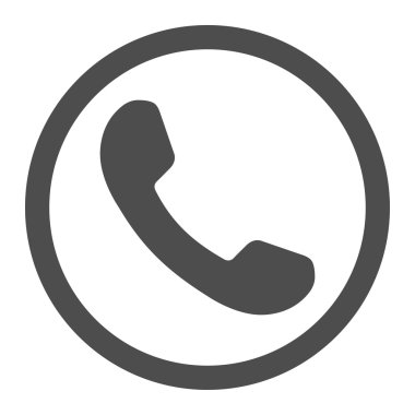 Telephone Receiver Circled Vector Icon