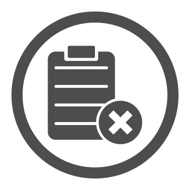 Form daire içinde vektör simge reddetmek