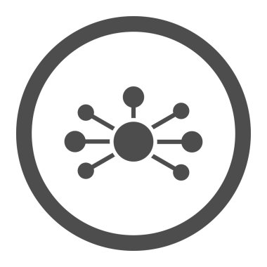 Bağlantılar daire içinde vektör simgesi