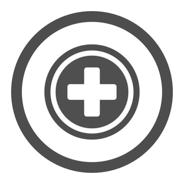 Daire içinde çapraz yuvarlak vektör simgesi