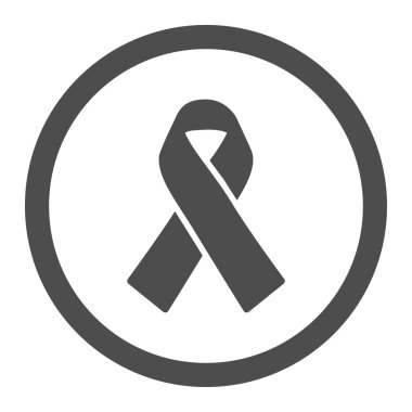 Vektör simge dayanışma şerit yuvarlak