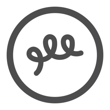 Spiral basili daire içinde vektör simgesi