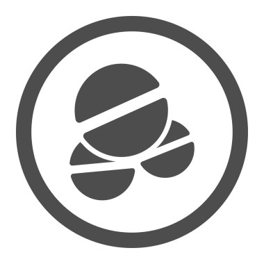 Tablet yuvarlak vektör simgesi