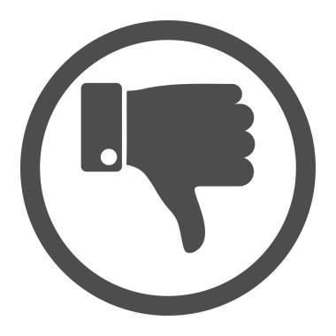 Daire içinde vektör simgesi parmak