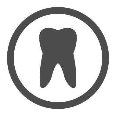 Tooth Circled Vector Icon