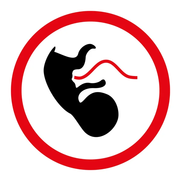 Primacy Embryo Circled Vector Icon — Stock Vector