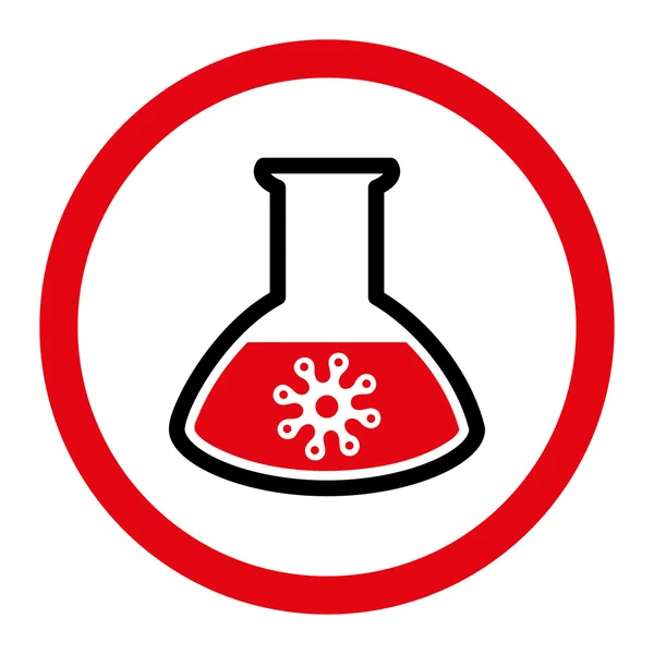 Infection Analysis Rounded Vector Icon — Stockový vektor