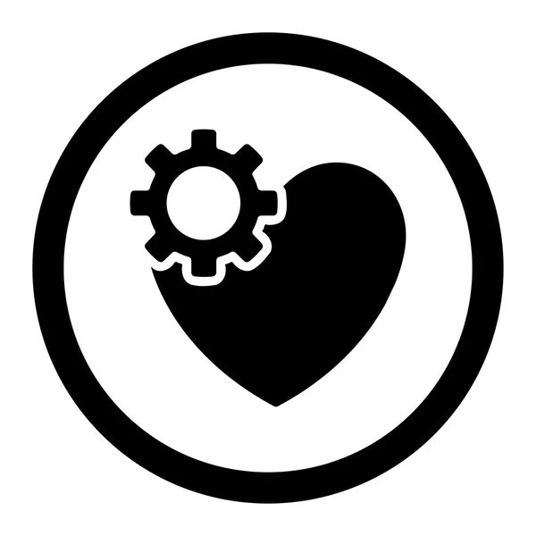 Icono de Vector Redondeado de Cirugía Cardiaca — Vector de stock