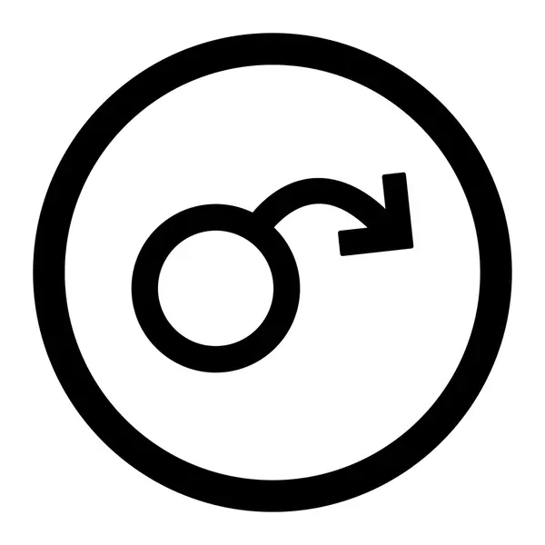 Icono vectorial circular de impotencia — Archivo Imágenes Vectoriales