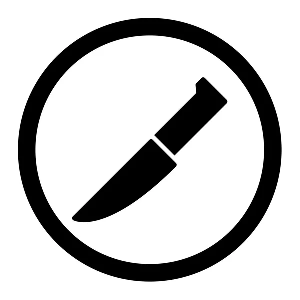 Knife Circled Vector Icon — ストックベクタ