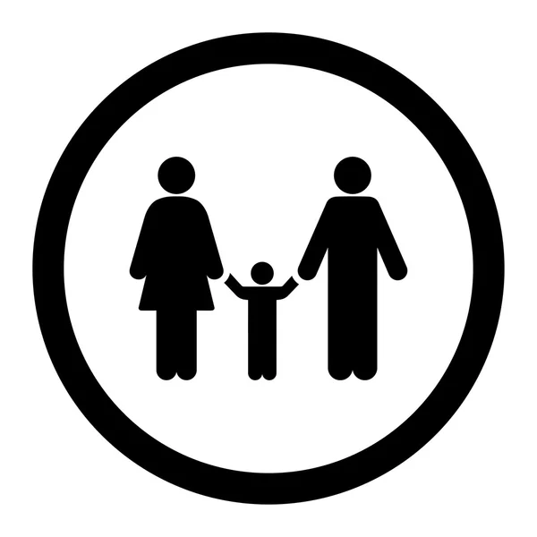 Векторная икона "Родители и дети" — стоковый вектор