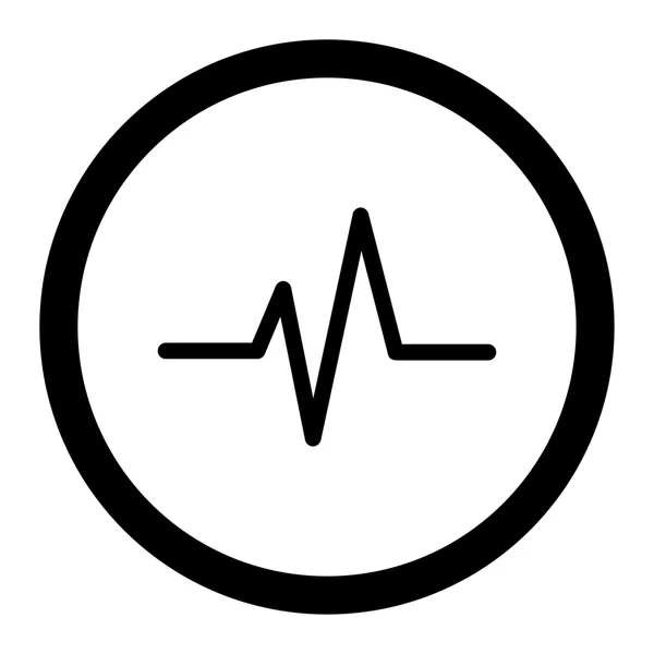 Pulso redondeado Vector icono — Vector de stock