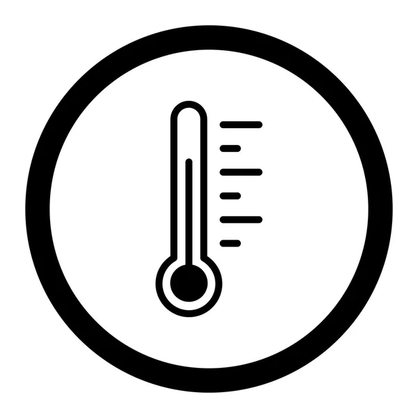 Temperatury poziomu wektor zaokrąglona ikona — Wektor stockowy