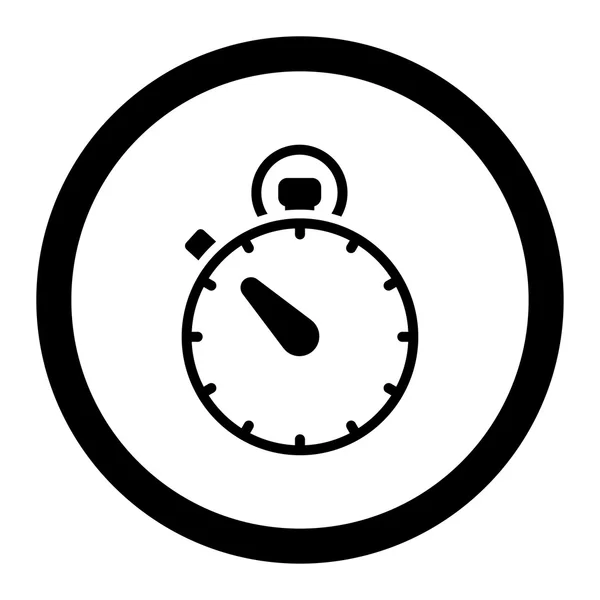 Cronometro Icona vettoriale cerchiata — Vettoriale Stock