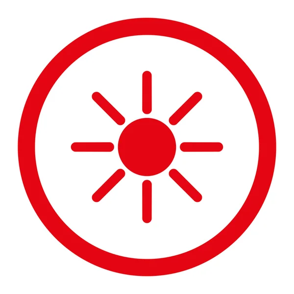 Icono vectorial con círculo de brillo — Vector de stock