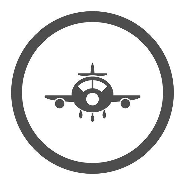 Flygplanet cirklade vektor Icon — Stock vektor