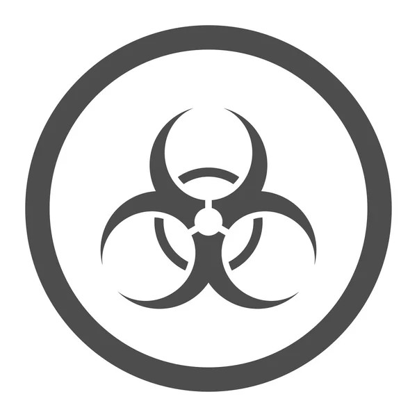 Bio advertencia círculo Vector icono — Vector de stock