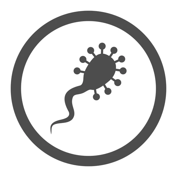 Parasiten rundade vektor Icon — Stock vektor